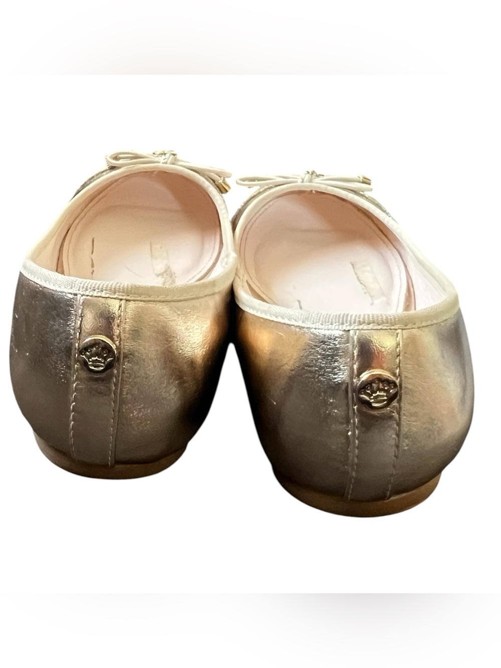 Nina Metallic Gold Girls Ballet Flats - Picture 7 of 7
